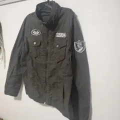 【古着】ミリタリージャケット ダークグリーン