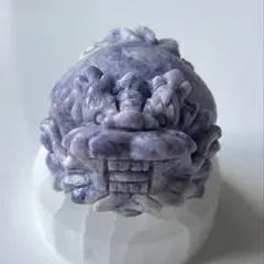パープルハウライト ロングイ 龍亀