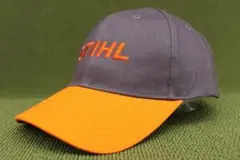 新品STIHL TIMBER スティール キャップ 帽子 グレーオレンジ 灰