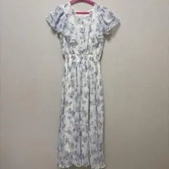 美品　ハニーズ　袖フリルワンピース