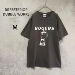 ドレステリア ダブルワークス/プリントTシャツ/M/ダークブラウン
