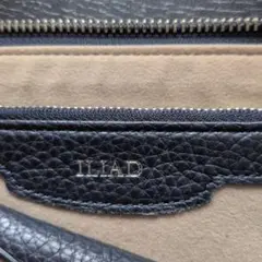 ILLAD クラッチバック、ブラック レザー