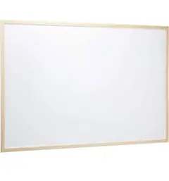 【難あり】ナカバヤシ ウッドホワイトボード W900×H600mm