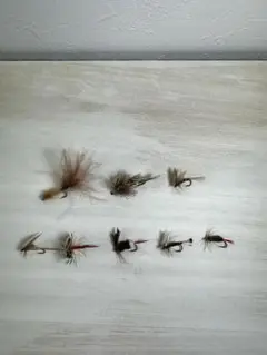 フライフィッシング 毛鉤8点セット