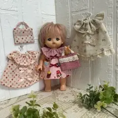 セール【メルちゃん　お洋服&バック5点セット No.94】ハンドメイド