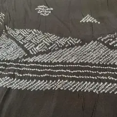 メンズ端兵児帯 黒 絹