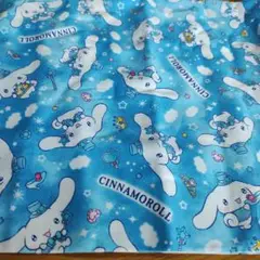 シナモロール 生地 はぎれ 布 ハンドメイド 入園 入学 サンリオ ハギレ