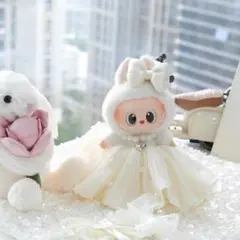 ラブブ　人気　らぶぶ Labubu ぬいぐるみ　着せ替え服セット　17cm