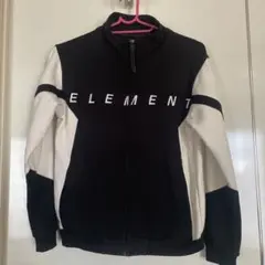 ELEMENT ジップアップジャケット 黒白
