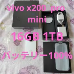 vivo X200 Pro mini　ホワイト　16GB 1TB 白　100%
