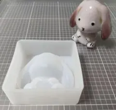 おすわり犬　シリコンモールド