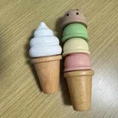 木製アイスクリームセット　ウッディプッディ製