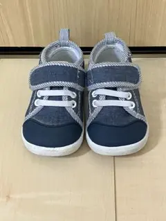 ネイビー デニム スニーカー 13cm