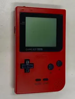 GAME BOY pocket レッド 本体（ソフトと電池付き）【ジャンク】