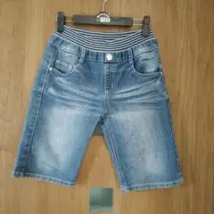 デニムブルー ハーフパンツ 150cm