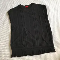 デプレ DES PRES ナイロンレーヨンフレンチスリーブプルオーバー