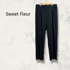 Sweet Fleur タックテーパードパンツ LL 大きいサイズ ウエストゴム