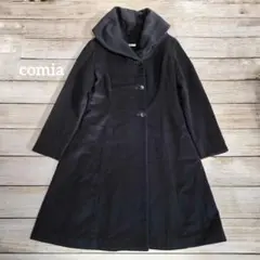 横浜元町　Comia　ロング　チェック　ウールブレンド　コート　ピーコート 2025年最新】コート comiaの人気アイテム - メルカリ