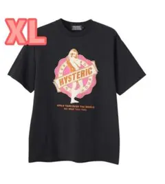 ヒステリックグラマー GIRLS TAKE OVER Tシャツ BLACK