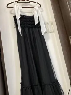SNIDEL HOME ブラックキャミワンピース　2024 ハロウィン