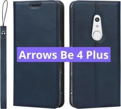 ✨新品未使用✨️ Arrows Be 4 Plus ケース 手帳型 ブルー