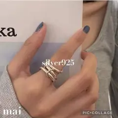 s925 triple ring シルバー 3連 リング 指輪 シルバー925