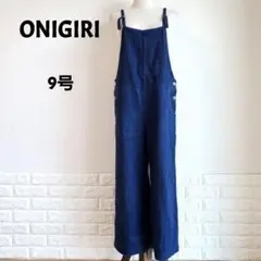 おにぎり　オニギリ　ONIGIRI　サロペット　デニム　麻混　異素材　9号
