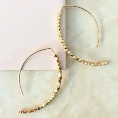 【証明書付】【片耳のみ】MIZUKI ミズキ バナナフープピアス S 片耳> MIZUKI バナナフープピアス ホワイトゴールド スモール