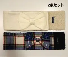 green label relaxing キッズ リボン付きマフラー 2点セット