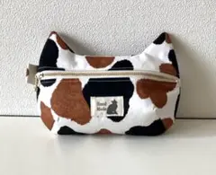 ☆猫ファスナーポーチ☆三毛猫柄☆