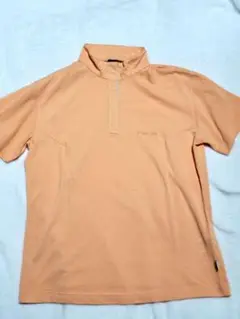 【匿名配送】モンベル　mont-bell　半袖ロゴTシャツ　ボタン　オレンジ　M