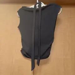 オフショルダーTシャツ　チャコールグレー　フリーサイズ