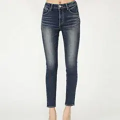 rienda 美Line Denim 新品　コットン　スキニーパンツ　24