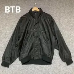 BTB ブラック 長袖ナイロンジャケット