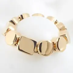 グッチ GUCCI K18YG チェーン プレート リング 13号 ケース付き