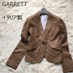 美品☆GARRETTギャレット レザージャケット イタリア製 ラムレザー