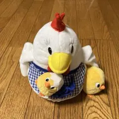 ［美品］レトロ　親コッ子　にわとり&ひよこ　親子　ぬいぐるみ