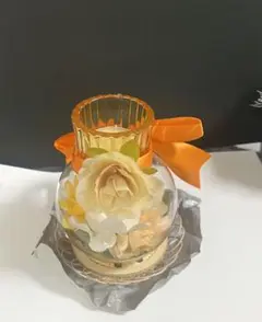 キャンドル　フラワーアレンジメント