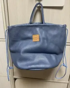 【新品未使用】b3Labo ブルー　ハンドバッグ　巾着
