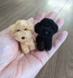 手乗りわんこ　トイプードル　全身　セット