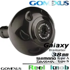 gomexus【ゴメクサス】チタン製/GALAXYノブ/38mm/ブラックホール