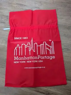 Manhattan Portage 赤い巾着バッグ