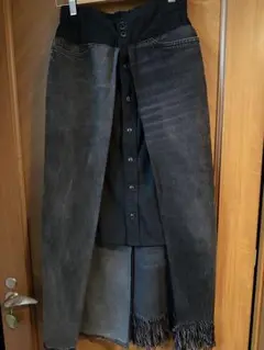 【お値下げ中】77cisca リメイクデニムスカート　beams