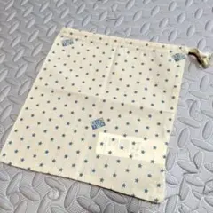 新品 ボントン バッグ 巾着 ブルー
