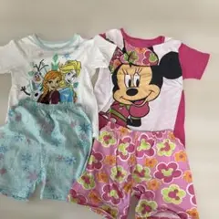 エルサ　ミニーちゃん　パジャマ　100 上下2セット