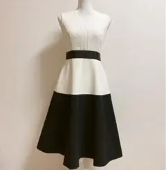 M Maglie le cassette ブロッキングワンピース モノトーン