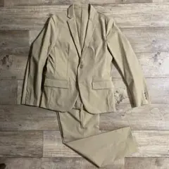 新品未使用 試着のみ S セットアップスーツ ベージュ グローバルワーク 美品