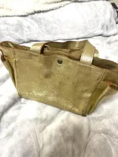 【値下げ】zucca ズッカ　ゴールド　レザー　ミニバッグ