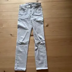 UNIQLO スキニーパンツ 24 (61 cm) ライトグレー