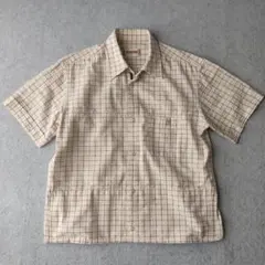 old McGREGOR シアサッカー シャツ 短丈 サイドポケット
